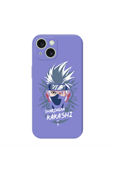 Other Apple iPhone 15 Plus Anime Mangoo Purple Colored Silicone TPU Θήκη