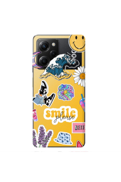 Other Xiaomi Poco X5 Pro Smile Moon Transparent Silicone TPU Θήκη