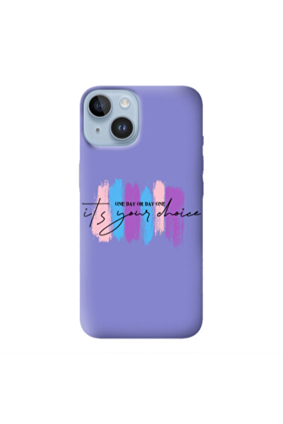 Other Apple iPhone 14 Plus One Day Or Day One Purple Colored Silicone TPU Θήκη