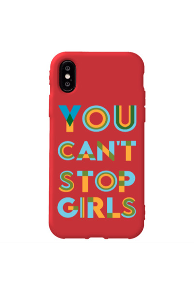 Other Apple iPhone Xs Max You Cant Stop Girls Red Colored Silicone TPU Θήκη