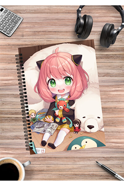 mertfigur Spy X Family Anya Yor Loid Forger Anime Spiral Notebook A5 (50 Sheets)