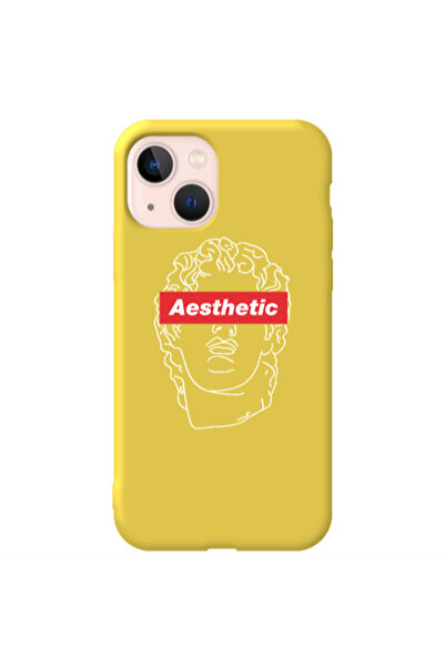 Other Apple iPhone 13 Aesthetic Yellow Colored Silicone TPU Θήκη