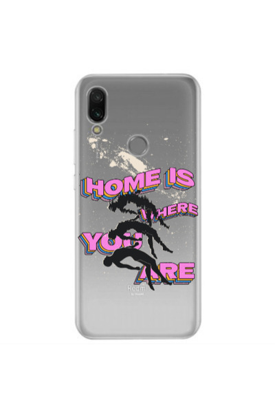 Other Xiaomi Redmi Note 7 Home Is Where Transparent Silicone TPU Θήκη