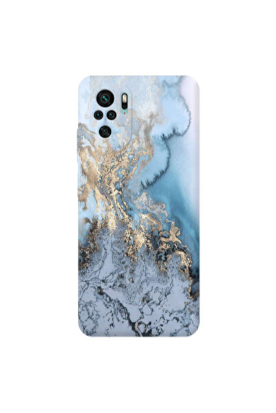 Other Xiaomi Redmi Note 10S Marble Gold Design Transparent Silicone TPU Θήκη