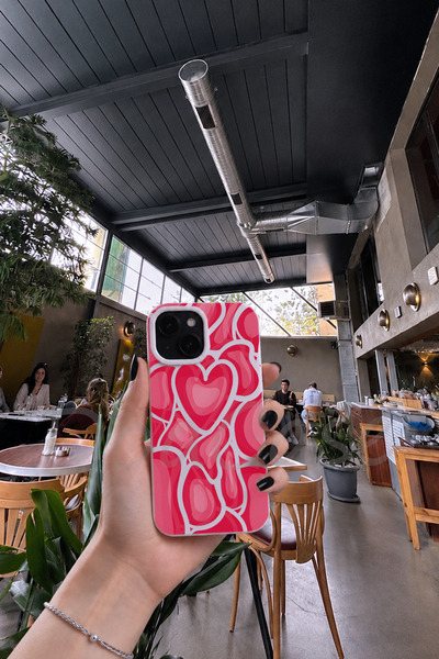 DoaCase iPhone 15 Uyumlu Beyaz Renkli Lansman Telefon Kılıfı