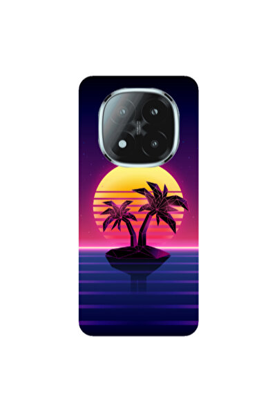 Other Xiaomi Redmi Note 14 Pro + 5g Moon and Palmie Transparent Silicone TPU ...