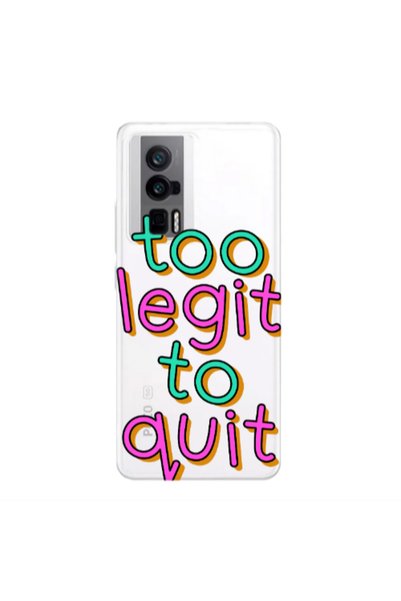 Other Xiaomi Poco F5 Pro Too Legit To Quit Transparent Silicone TPU Θήκη