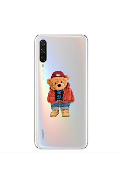 Other Xiaomi Mi 9 Lite Bear in a hat Transparent Silicone TPU Θήκη