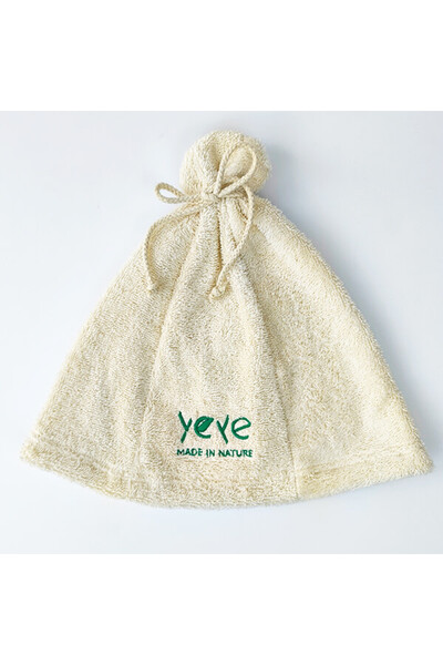 YEYE Made In Nature Căciulă de saună 100% bumbac, certificată OEKO-TEX Standa...