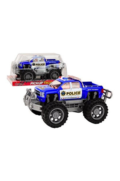 LeanToys Masinuta politie pickup teren multicolor 31cm