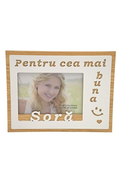 MC Micostore Rama foto, MDF, 10x15cm, No.R-10, mesaj "pentru cea mai buna Sora"