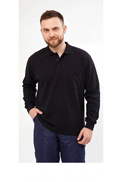 gebze iş güvenliği Polo Collar Long Sleeve Pique Knitted Lakos