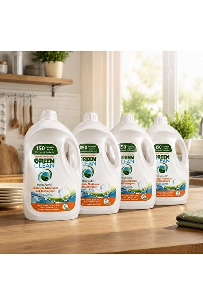 Green Clean منظف ​​جل لغسالات الأطباق 3 لتر (عبوة من 4 قطع)