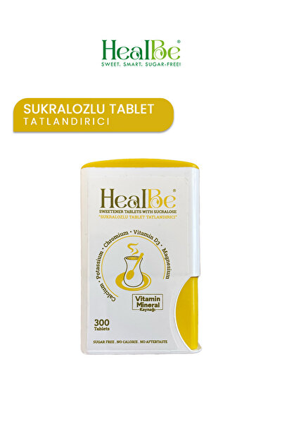 HealBe Sukralozlu Tablet Tatlandırıcı 300 Tablet – Şekersiz, Kalorisiz, Vitam...