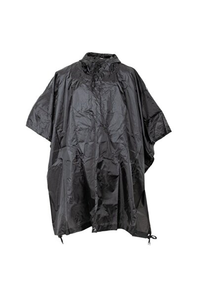 MFH Αδιάβροχο Πόντσο Poncho Μαύρο Ripstop