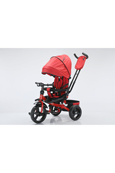 L-Sun Tricicletă Premium Roșie, 360 °   Scaun, Roți din spumă EVA, 6-48 luni