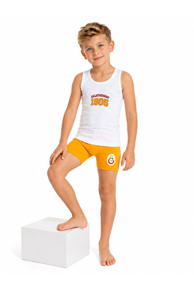 Galatasaray YENİ SEZON LİSANSLI BOXER-ATLET 2 Lİ SET %95 PAMUK %5 ELASTAN