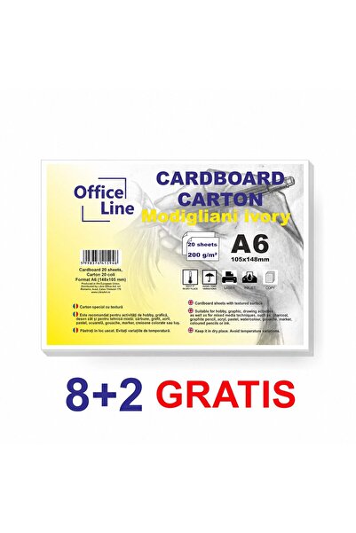 Libra A6 200gr Modigliani Ivory Cardboard top.20 sheets