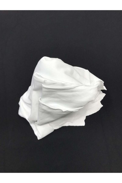 Yiğit Kumaş Thin Flexible Ribbed Fabric, Piece 160X170 cm - White