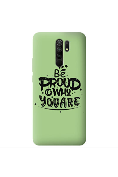 Other Xiaomi Redmi 9 Be proud of who you are Light Green Colored Silicone TPU...