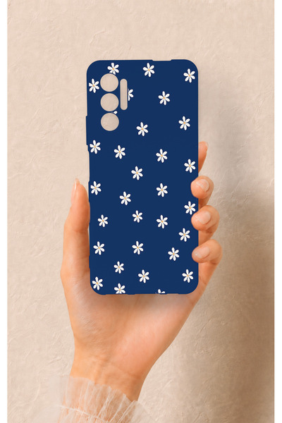 Vip Case Tecno Pova 3 Uyumlu Mini Papatya Desenli Silikon Kılıf