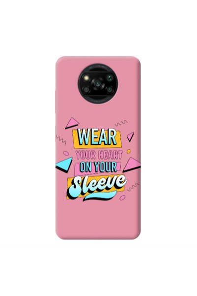Other Xiaomi Poco X3 /X3 Pro Wear Your Heart Pink Colored Silicone TPU Θήκη