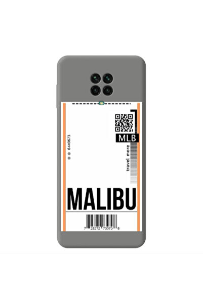Other Xiaomi Redmi Note 9 Pro Malibu Travel More Grey Colored Silicone TPU Θήκη