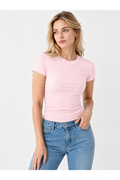 POLYMOOD Women's 95% Cotton Body-Fitting Full Length Slim Fit Lycra Blouse-T-...