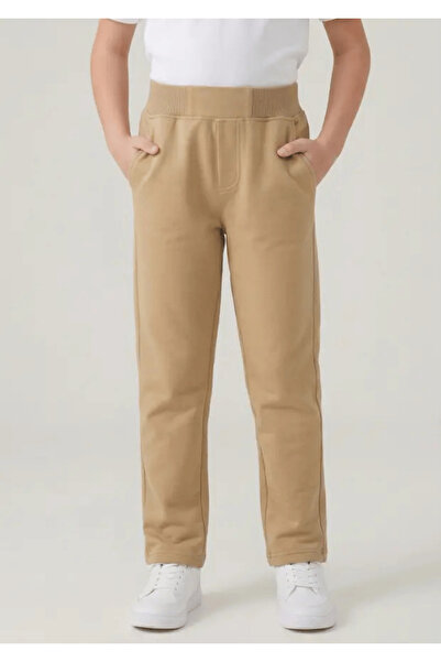 NACAR STORE Unisex Children's Ribbed Waist School Pants Look Like Sweatpants