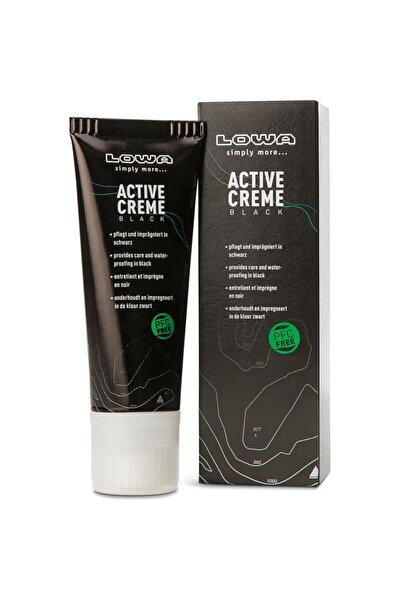 Lowa Κρέμα Συντήρησης Υποδημάτων Active Creme Black 75ml