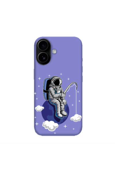 Other Apple Iphone 16 plus Fishing space Purple Colored Silicone TPU Θήκη
