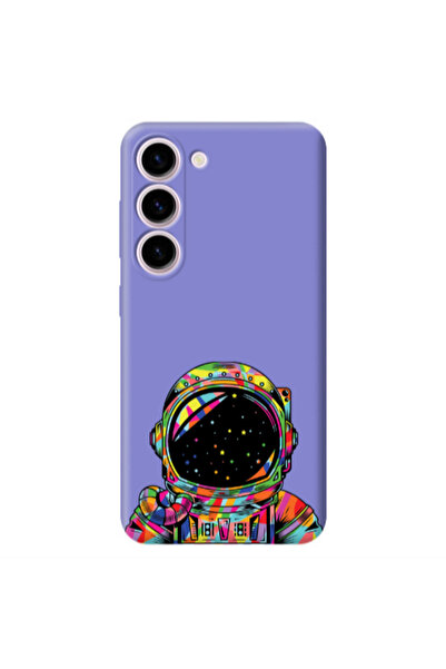 Other Samsung S23 Plus Astronaut 209 Purple Colored Silicone TPU Θήκη