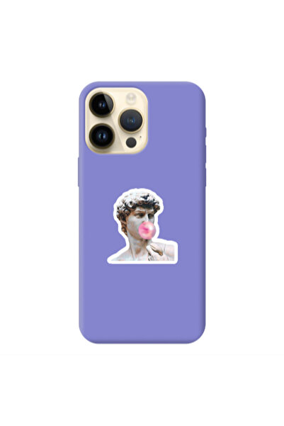 Other Apple iPhone 13 Pro Max Bubble Purple Colored Silicone TPU Θήκη