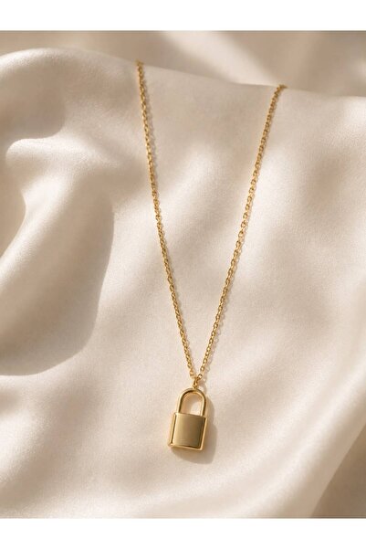 Koton Kilit Kolye Gold Renk