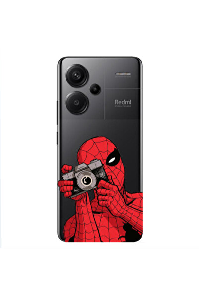 Other Xiaomi Redmi Note 13 Pro+ 5G Spiderman take picture Transparent Silicon...