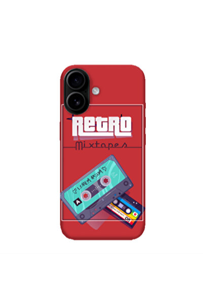 Other Apple Iphone 16 plus Mixtapes Red Colored Silicone TPU Θήκη