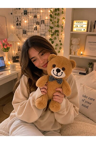 MASSALTOYS 25 cm Plush Teddy Bear with Bow Tie, Gift for Lover, Birthday Gift...