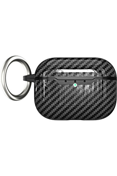 OEM Θήκη από ανθρακονήματα σε μαύρο χρώμα για Apple AirPods 1 / AirPods 2