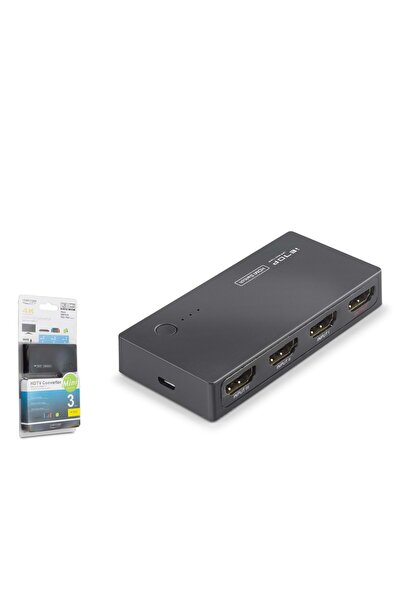 Genel Markalar iETOP SWH301 HDMI Switch 4K 3 Giriş 1 Çıkış Siyah