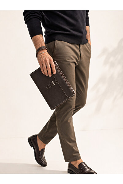 DİAMOND OUTLET Men's Clutch Handbag Multi-Compartment Zippered Stylish Portfo...