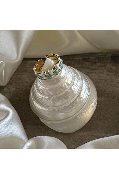 Leora Atelier Mine Detaylı Çift Renk Yüzük