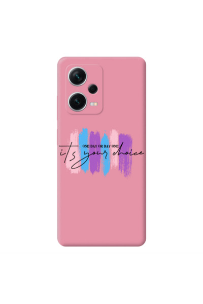 Other Xiaomi Poco X5 One Day Or Day One Pink Colored Silicone TPU Θήκη