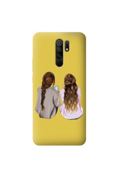 Other Xiaomi Redmi 9 Friends Yellow Colored Silicone TPU Θήκη
