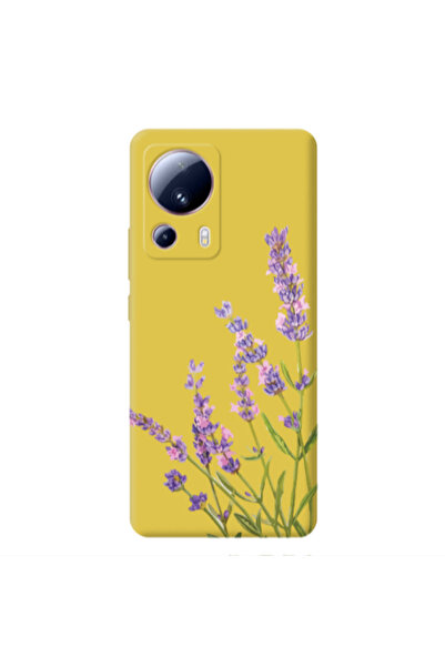 Other Xiaomi Mi 13 Lite Flowers 8 Yellow Colored Silicone TPU Θήκη