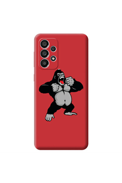 Other Samsung A53 Angry Gorilla2 Red Colored Silicone TPU Θήκη