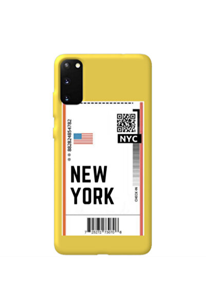Other Samsung S20 New York NYC Yellow Colored Silicone TPU Θήκη