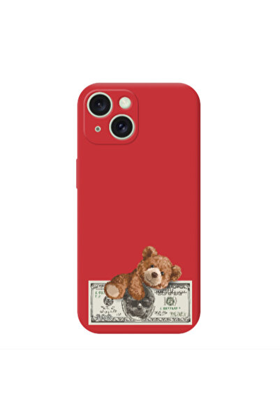 Other Apple iPhone 15 Plus Money Style Red Colored Silicone TPU Θήκη