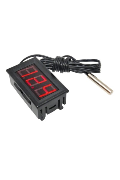 OEM Termometru Digital LED cu Sonda, -50°C +110°C, 5-12V, Rosu / Verde / Alba...
