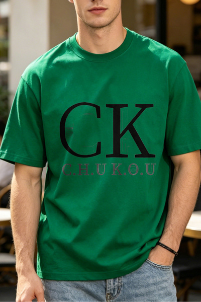 Fleck تي شيرتات كاجوال للرجال من CK C H U K O U تي شيرتات مطبوعة للرجال