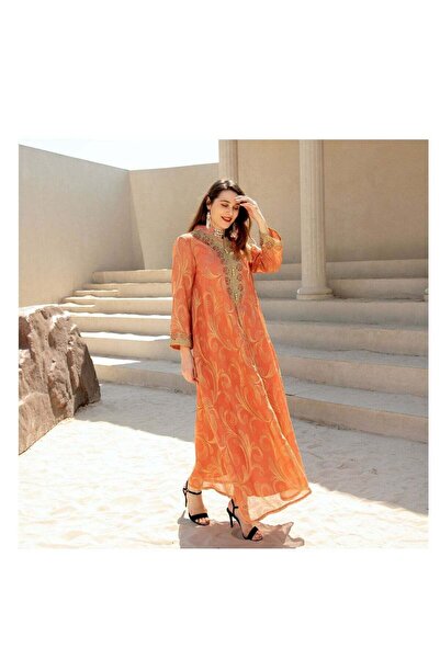 Generic Women Muslim Long Sleeve Abaya Dubai Sadui Embroidery Flowing Dress F...